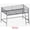 White, variant on UBesGoo Low Twin Metal Loft Bed for Juniors, Loft Bed Frame with Safety Guardrails, Pink
