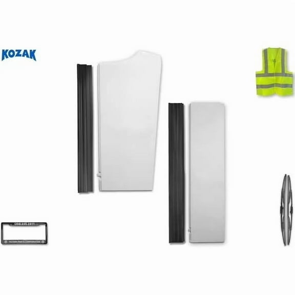 Kozak Cabin Upper and Lower Sleeper Fairing Right Side Compatible with Freightliner Cascadia 2008-2016