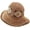 Khaki, variant on Summer Straw Bucket Hat for Women Outdoor Travel Sunscreen Flower Crochet Knitting Foldable Ladies Fisherman Hat