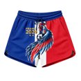 thumbnail image 2 of Women's Football Graphic T-Shirt, Women's Casual Loose Fit Printed Shorts with Pockets - Elastic Waist Drawstring Summer Shorts for Soccer Tournament 2026 Watermelon Red Size: M, 2 of 5