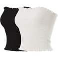 thumbnail image 1 of ORUYROP Women's Causal Strapless Double Layered Basic Sexy Tube Top-Pack, 3pack, 1 of 2