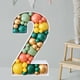 thumbnail image 3 of Marco de globo decorativo número 2, caja de globos, marco de globos para decoración de fiesta de cumpleaños, 3 of 8