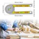 thumbnail image 2 of Mitre Saw Protractor 360 ° Buscador de ángulo portátil Buscador de ángulo digital de plástico Regla Buscador de ángulo a prueba de óxido Escala Herramienta de medición de precisión JFHHH pequeña, 2 of 4