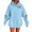AB1357 Light Blue, variant on Tisuna Halloween Hoodie For Women Soft Graphic Print Hooded Tops Ladies Long Sleeve Festival Theme Party Fall Hoody Size L