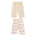 thumbnail image 4 of Haitryli Infant Baby Girls Boys Soft Cotton Wide Leg Loose Pants Summer Fall Print Casual Home Wear Orange Yellow 80, 4 of 7