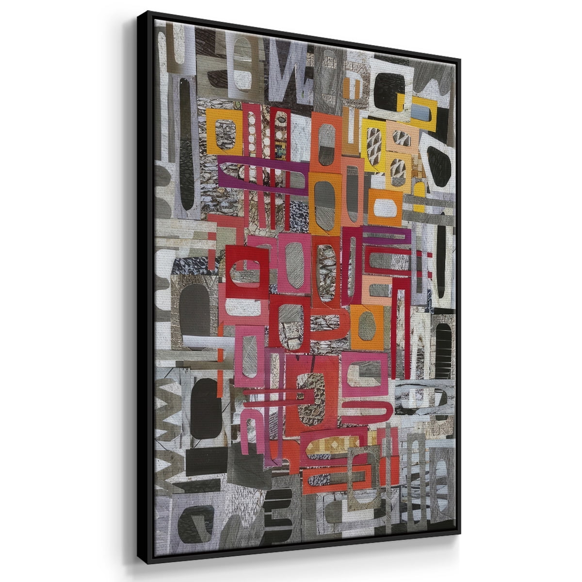 Christmas in the Sierras III - Framed Gallery Wrapped Holiday Canvas - 27 x 41 - Black Frame