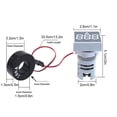 thumbnail image 3 of tamizeot Voltmeter Digital Display AC Energy Ammeter Signal Hertz Compact Tester Detector Current Solid Telecommunication White, 3 of 6