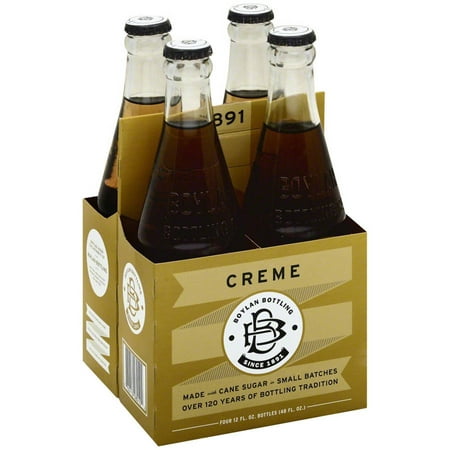 Boylan Creme Soda, 4-12 fl oz, (Pack of 6)