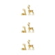 thumbnail image 2 of Estatua de ciervo hecha a mano Cateissary 2 unids/set para decoración elegante ornamento oro, 2 of 6