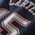 thumbnail image 5 of Men's Mitchell & Ness Vince Carter Navy New Jersey Nets Hardwood Classics Stitch Name & Number T-Shirt, 5 of 6