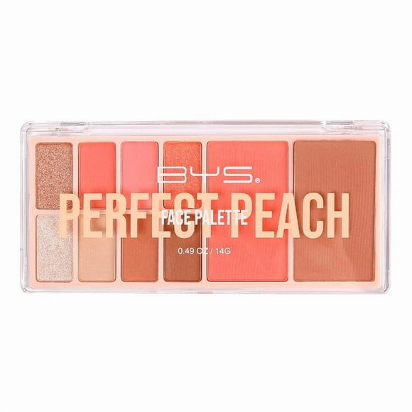 Paleta de Ojos y Rostro 10 pcs Perfect Peach BYS/código BY577 /1 pieza