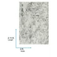 thumbnail image 4 of Livabliss Area Rugs for Living Room, 2x3 Alta Shag Modern Light Gray Rug, Bedroom Dining Room Home Decor Stain Resistant Carpet (2' x 2'11"), 4 of 6