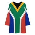 thumbnail image 4 of South Africa Flag Long Sleeved Dress Summer women"s clothing sexy short dresses daring, 4 of 4
