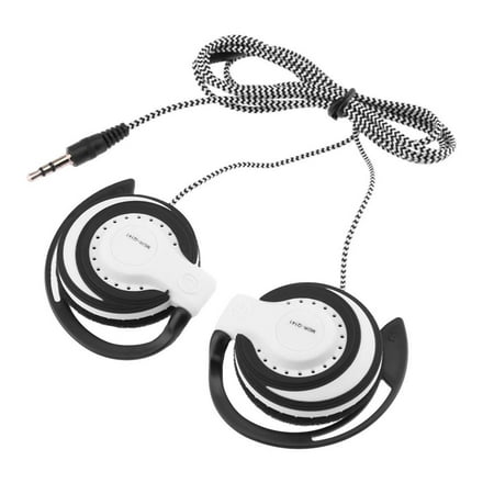 3.5mm Wired Gaming Headset On-Ear Sports Headphones Ear-hook Music Earphones for Smartphones Tablet Laptop Desktop