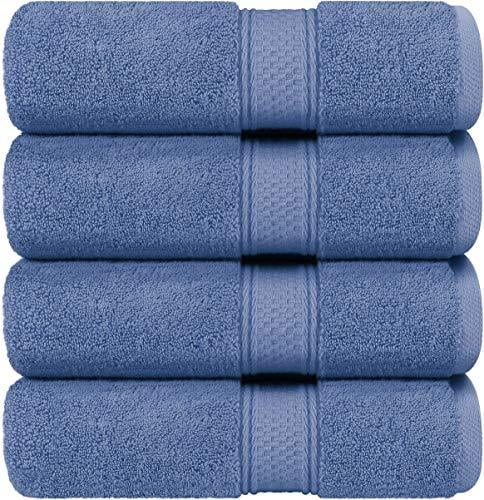 Pack of 4, 27 x 54 100% Ring-Spun Cotton Utopia Towels Premium Bath Towel Set 