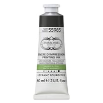 Charbonnel Water Washable Printing Ink - Black 55985, 60 ml