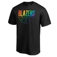 thumbnail image 2 of Men's Black Portland Trail Blazers Team Pride Wordmark T-Shirt, 2 of 3