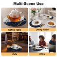 thumbnail image 2 of Navy Blue Marble Round 13 Inch Placemats Set of 2, Modern Ink Painting Art Abstract HeatResistant Non Slip Place Mats for Dining Table, Wipeable Braided Kitchen Table Mats for Housewarming, 2 of 9