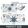 thumbnail image 7 of Blue Christmas Snowflake Pattern Kitchen Rugs Sets Of 2,Anti Fatigue Kitchen Mat Rugs Non Slip Washable,Decorative Kitchen Floor Mats for Kitchen,Sink,Laundry,17"x30"+17"x47", 7 of 7