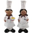 thumbnail image 1 of 1 par de decoración de chef para niño y niña Decoración Artesanía de resina Vitrina para vinos Ventana Restaurante Restaurante Panadería Decoración, 1 of 5