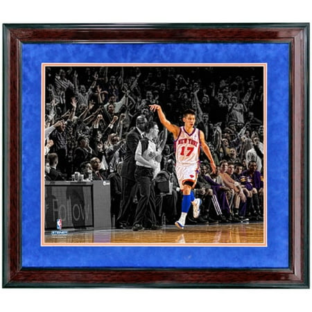 NBA - Jeremy Lin Unsigned Framed 16x20 Photograph | Details: New York Knicks, Follow Thru