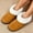 Brown, variant on Cloud Foam Cushioned Women Winter Closed Slippers Fluffy Fleece Collar Slip on Warm Shoes, Anti Slip Outsole for Home & Outdoor Red 40