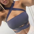 thumbnail image 2 of Fridja Womens Wild Style Off The Shoulder Crop Tops Sequins Strapless Bra Tank Vests, 2 of 6