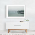 thumbnail image 2 of Misty Alpine Serenity - Photography Nature Landscape Forest Scenic Minimalist White Framed Wall Art Print 16 x 24 inches, 2 of 3