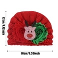 thumbnail image 5 of Odeerbi Toddler Headbands Baby Boys Girls Cute Flower Headbands Children Christmas Tree Santa Claus Knitting Headdress Hair Band Hair Accessories Green, 5 of 5