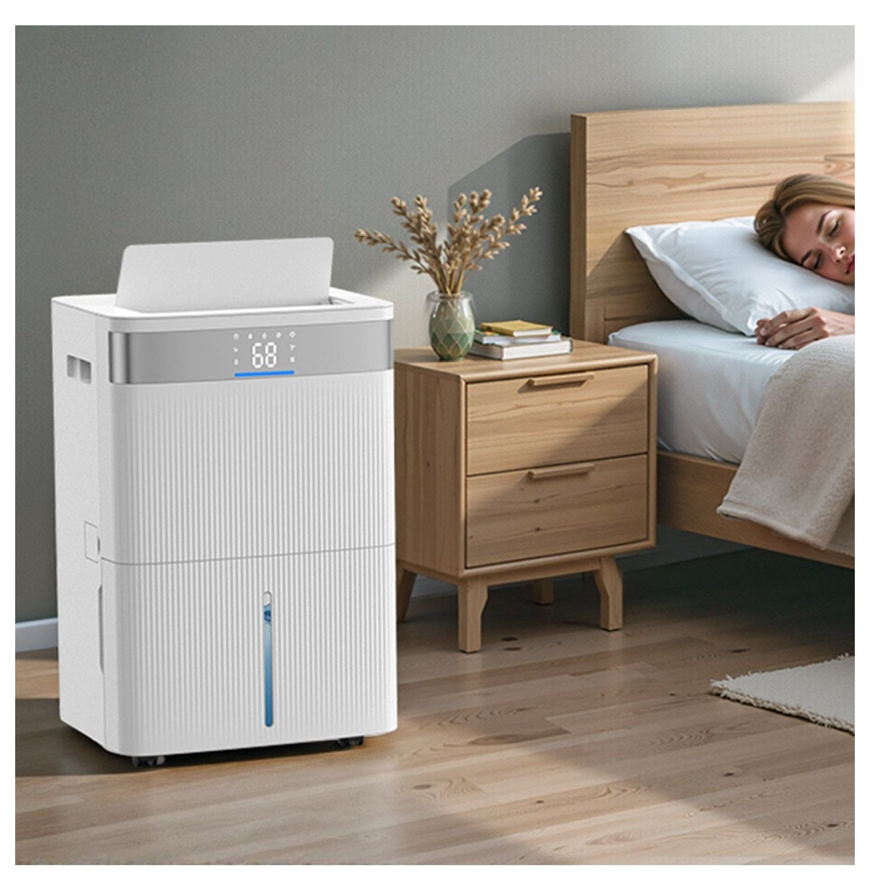 80 Pints Dehumidifier for Home Basement - Smart Control Low Noise - Room Dehumidifier with Auto Mode & LED Display