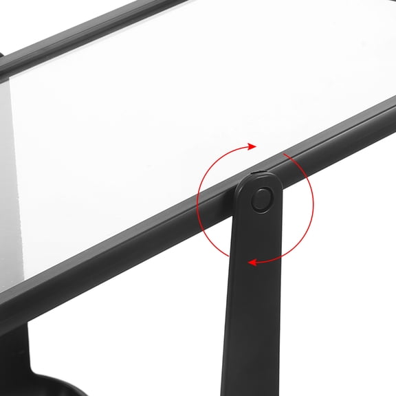 PAMINGONO Black Dual Sided Table Sign Holder Clear Plastic Stand Flip Display for Home