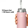 thumbnail image 4 of OXO Strive 24 oz. Insulated Wide Mouth Water Bottle with Straw Lid - Rose Quartz, 4 of 9