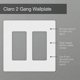 thumbnail image 5 of Placa de Pared Lutron Claro 2 Gang Satinada Medianoche, 5 of 6