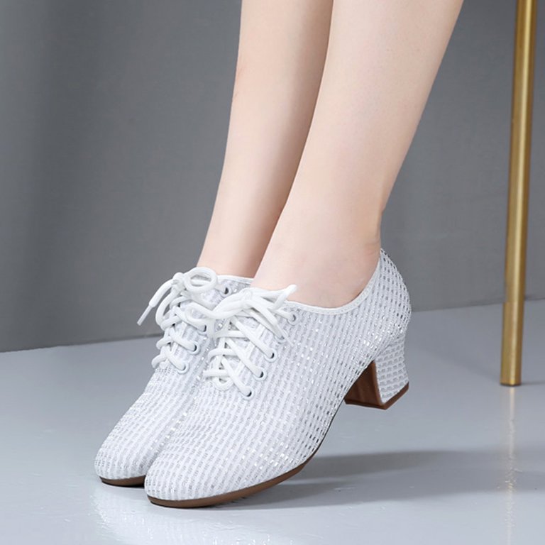 B91xZ Women's Chunky Loafers, Closed-Toe Vintage High Heel Pumps