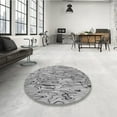 thumbnail image 4 of Ahgly Company Machine Washable Indoor Rectangle Transitional Silver Gray Area Rugs, 2' x 3', 4 of 7