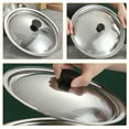 thumbnail image 2 of SHISUYAN Cooking Pot Lid Pot Cover Universal Replacement Pot Lid with Bakelite Knob (22cm), 2 of 8