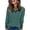 Green, variant on UVN Blouse for Women Fall V Neck Shirt Long Sleeve Pullover Sweatshirts Dressy Casual Ladies Tops