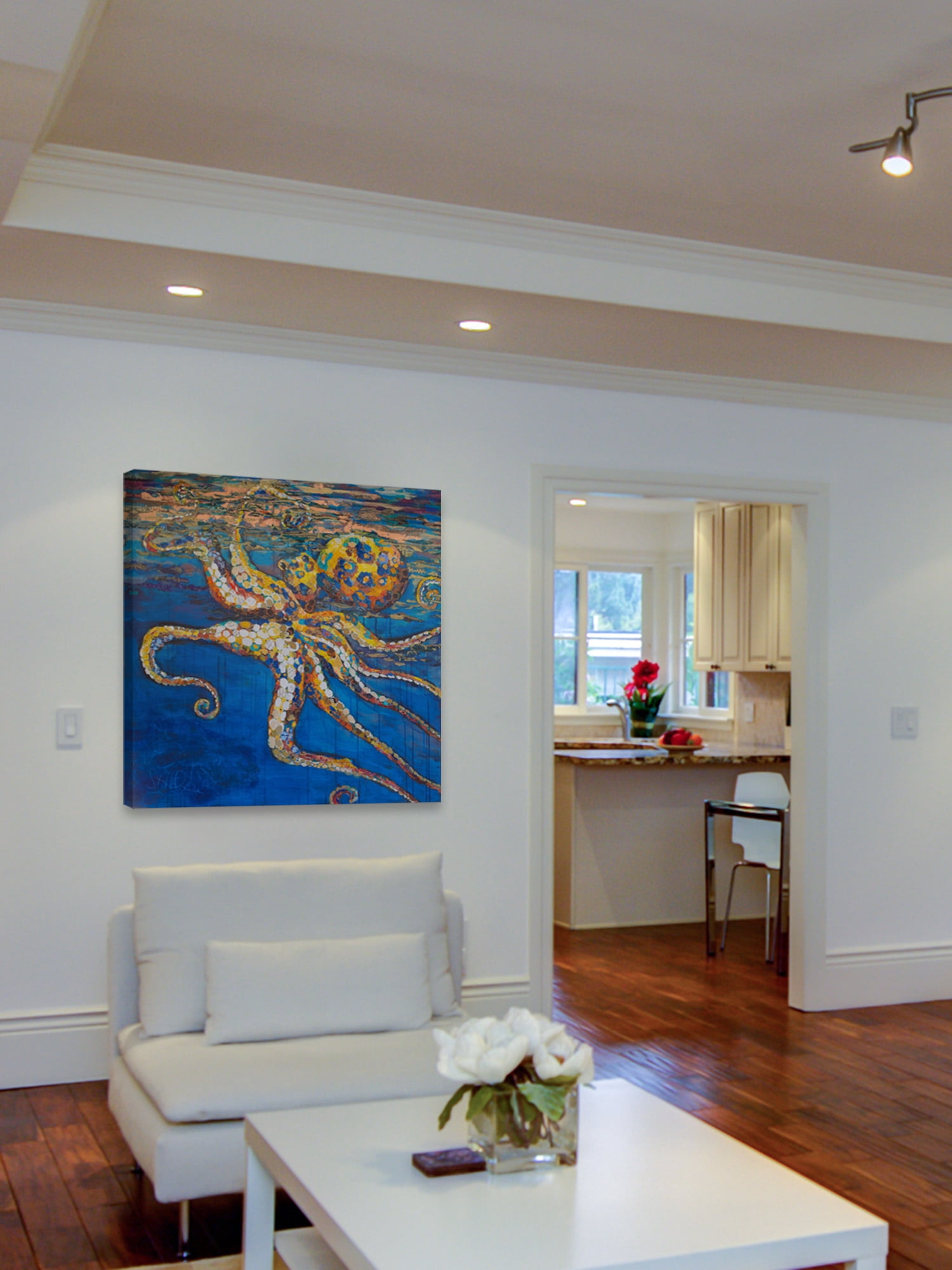 "Beneath the Sea" Painting Print on Wrapped Canvas