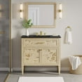 thumbnail image 1 of Modway Elysian 36" Wood Bathroom Vanity in Black Burl, 1 of 10