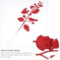 thumbnail image 3 of TABLZONE 10 Pcs Poudre Scintillante Feuilles de Noël Rouges pour Planificateurs d'Événements et Propriétaires 39,00 x 12,00 x 0,50 cm, 3 of 8