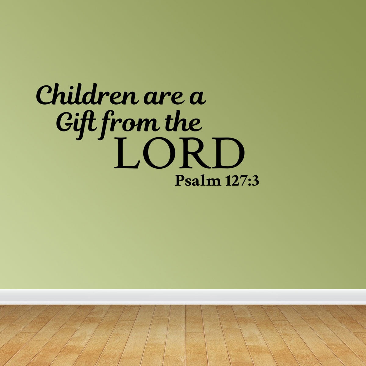 Wall Decal Quote Children Are A Gift From The Lord Psalm 127:3 Vinyl Sticker  Home Decor PC553 - Walmart.com