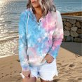 thumbnail image 2 of Bovemsi Womens Sweatshirts Tie Dye Patterned Oversized Sportswear Long Sleeved Shirt Pullover With Pockets Fall Fashion Outfits 2025 Clothes, 2 of 9