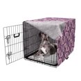 thumbnail image 5 of Abstract Dog Crate Cover, Modern Geometric Illustration of Triangular Complex Shapes Design, Easy to Use Pet Kennel Cover Small Dogs Puppies Kittens, 7 Sizes, Purple Mauve Pale Pink, by Ambesonne, 5 of 6