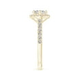 thumbnail image 3 of ANGARA Natural Cushion Halo Diamond Ring in 14K Yellow Gold for Women (Size-4.9mm| Color-I-J| Clarity-I1-I2) | April Birthstone, Anniversary, Jewelry Gift for Women | Natural Diamond Ring, 3 of 10