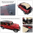 thumbnail image 3 of Shadeidea Jeep Wrangler Sunshade JL Unlimited 4 Door JLU Sun Shade (2018-Current) Top Front+Rear+Trunk-Tan Mesh Screen Cover UV Blocker with Grab Bag Storage Pouch-10 Years Warranty, 3 of 7