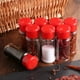 thumbnail image 2 of 10 botes de plástico para especias, pimenteros, saleros, vinagreras para barbacoa y cocina, color rojo, 2 of 6