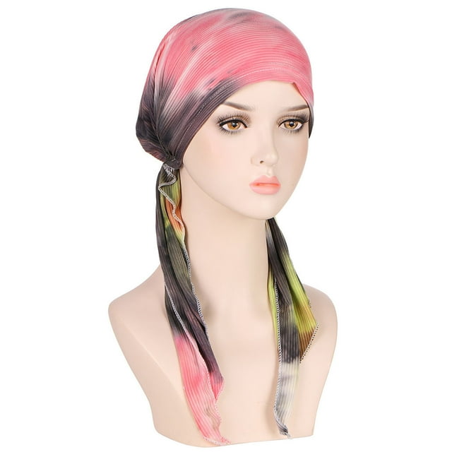 Texiao Chapeau de Tête Imprimé Floral Décontracté pour Femmes, Turban Musulman, Bonnet Ample