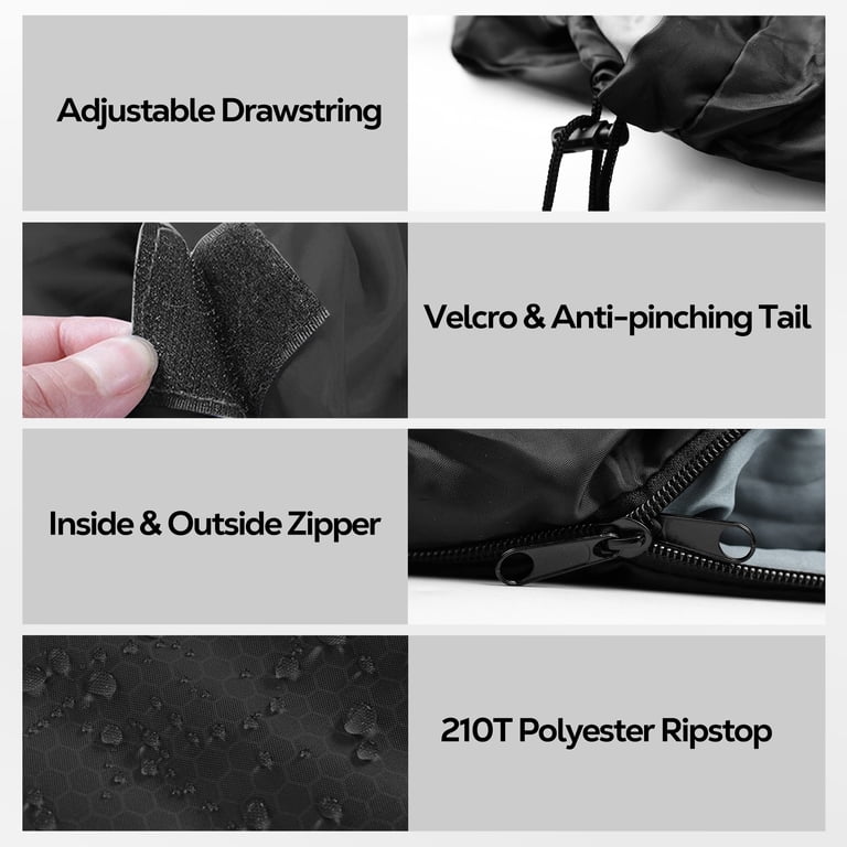 Lightweight Backpacking Sleeping Bag, 40°F to 77°F photo 3