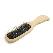 Unique Bargains Stainless Steel Pin Cushion Home Use Bristle Wig Hair Brush Hairbrush Comb