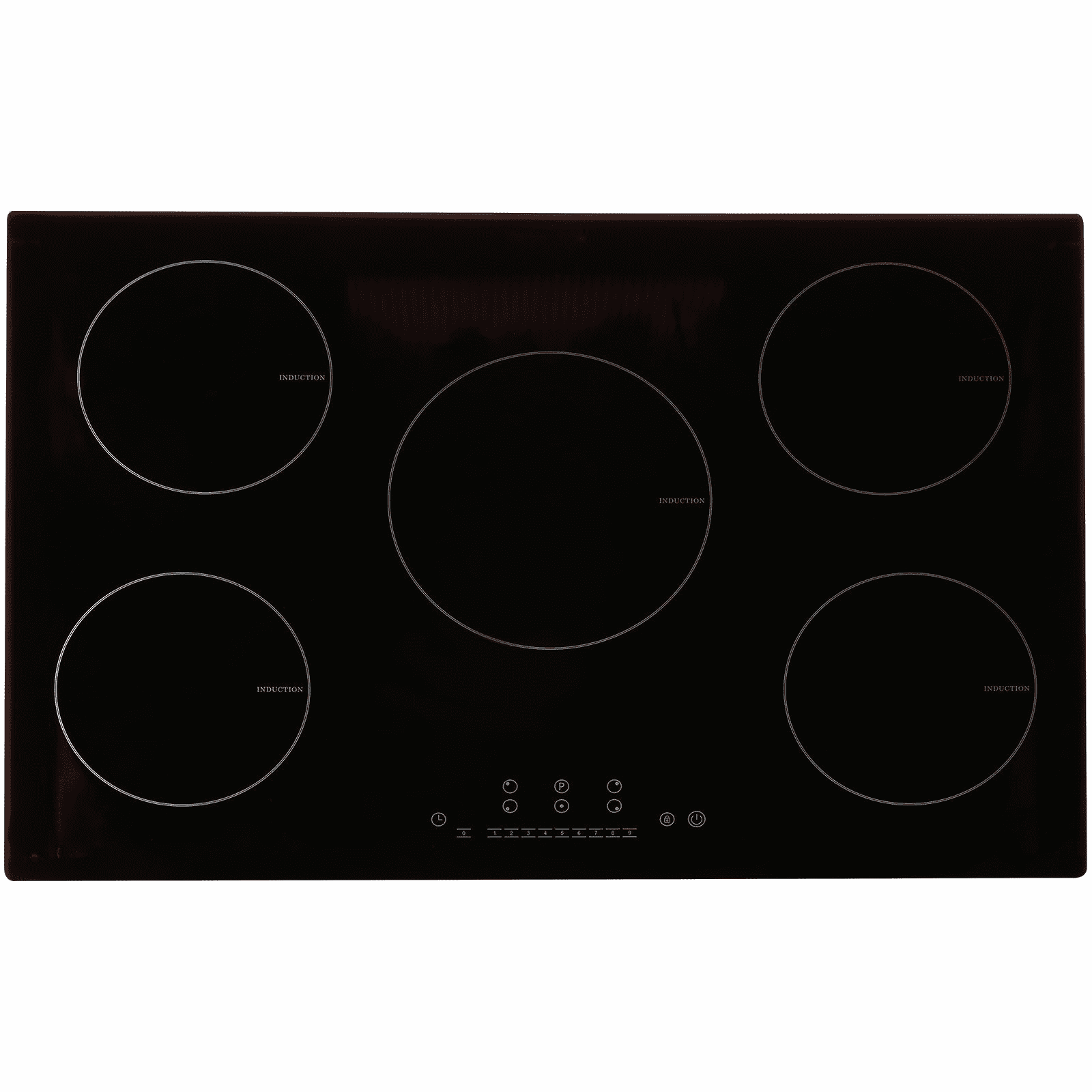 Electric Cooktop 30 Inch, 5 Burner Induction Stove Top 9200W, Built-in Magnetic Cooktop with LED Touch Control, Timer, Child Lock & Overheat Protection
